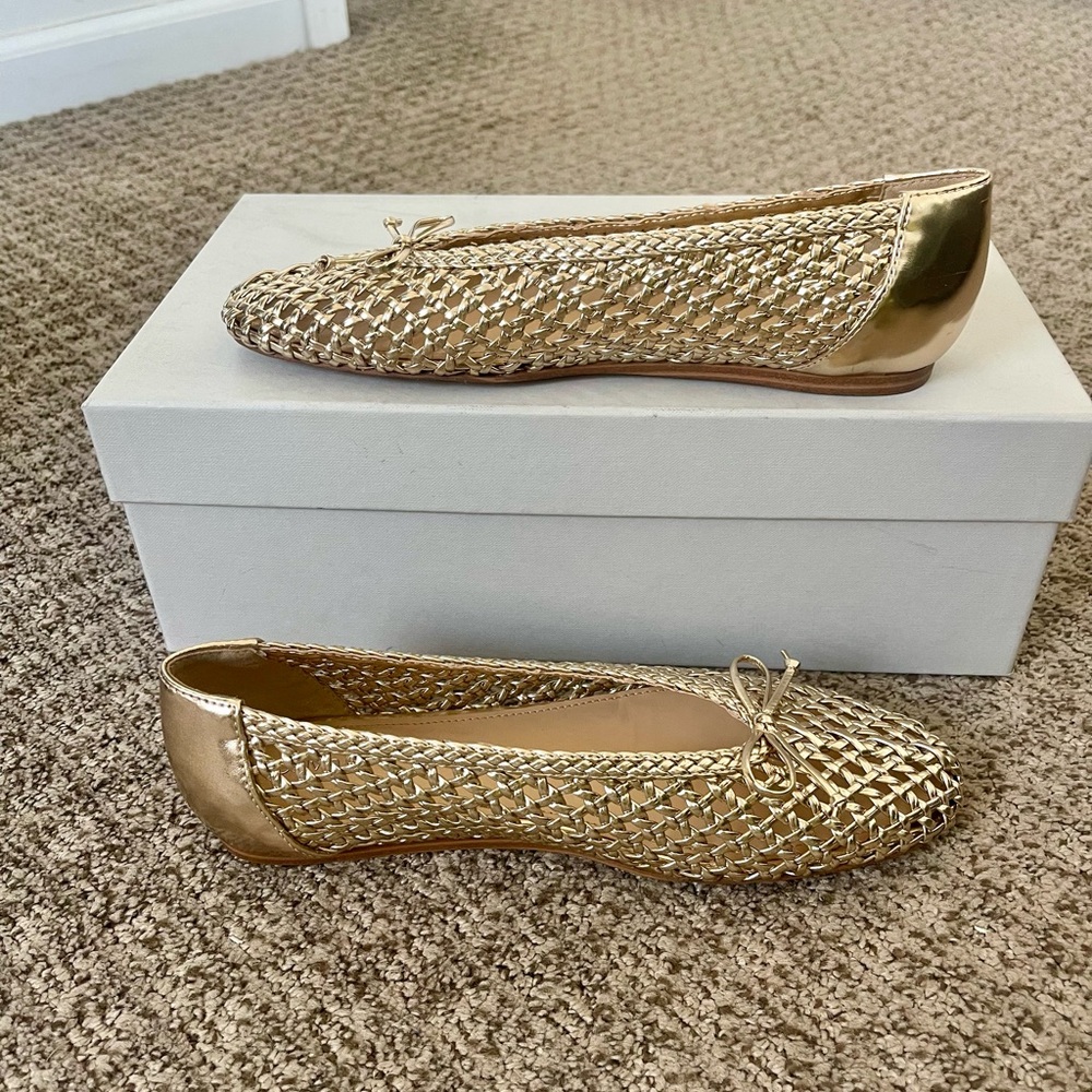 🆕 Calvin Klein Zatoria Woven Ballet Flats
